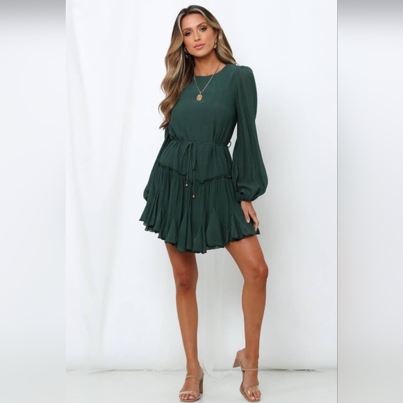 NWT, Once In A Blue Moon Dress Green, Size 6 (M) - Picture 3 of 11